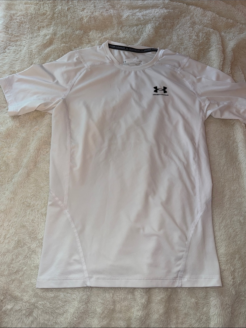 Under Armour White Men’s Short Sleeve compression Performance Tee